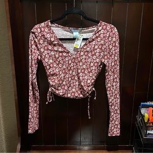 Floral crop top from tillys